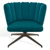 Drehsessel Gaia Lounge Stoff petrol