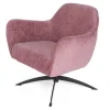 Drehsessel Moni Stoffbezug Samt rosa