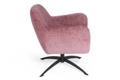 Drehsessel Moni Stoffbezug Samt rosa