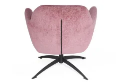 Drehsessel Moni Stoffbezug Samt rosa