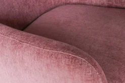 Drehsessel Moni Stoffbezug Samt rosa