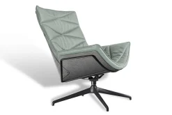 Drehsessel Nest Pure Lounge Cord türkis
