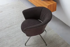 Drehstuhl Lola Stoff Leder olive