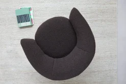 Drehstuhl Lola Stoff Leder olive