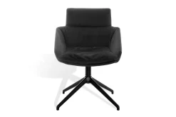 Drehstuhl m. Arm Faye Casual Stoff grau