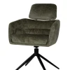 Drehstuhl mit Arm Dia Stoff grün