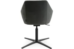 Drehstuhl W-Cube 3 mit Arm Leder grau