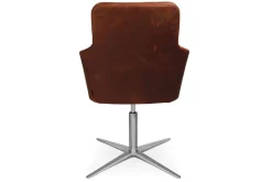Drehstuhl W-Cube 1 mit Arm Leder braun