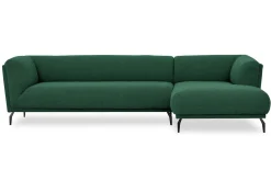 Ecksofa Aston Stoff dunkelgrün