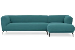 Ecksofa Aston Stoff petrol