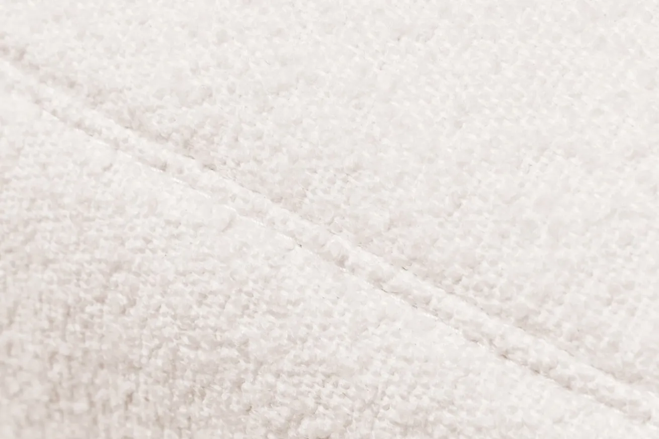 Ecksofa Bella Leder und Stoff beige