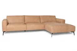 Ecksofa Cameo Leder hellbraun