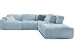 Ecksofa Paddy Stoff hellblau