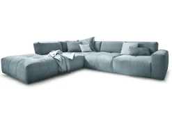 Ecksofa Paddy Stoff navy