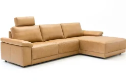 Ecksofa Pieta Leder cognac