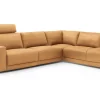 Ecksofa Pieta Leder cognac