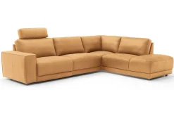 Ecksofa Pieta Leder cognac