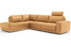 Ecksofa Pieta Leder cognac