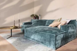 Ecksofa Plantes Cord petrol