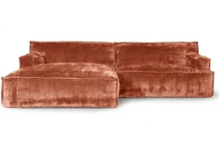 Ecksofa Plantes Cord rost rechts