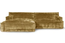 Ecksofa Plantes Cord rost rechts