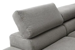 Ecksofa Sarah Cord grau
