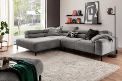 Ecksofa Sarah Cord grau
