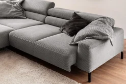 Ecksofa Sarah Cord grau