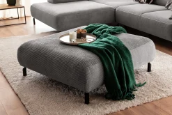 Ecksofa Sarah Cord grau