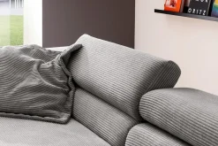 Ecksofa Sarah Cord grau