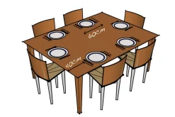 Elba Esstisch Teak rustikal 120 cm