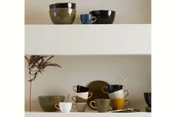 Espressotasse Porzellan grau