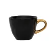 Espressotasse Porzellan schwarz