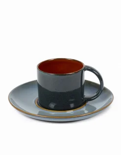 Espressotasse Terres de Reves rost dunkelblau
