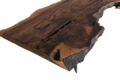 Esstisch Baumscheibe Nussbaum Massivholz 213*66-100*79 cm