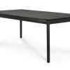 Esstisch Bok Eiche schwarz 160 cm