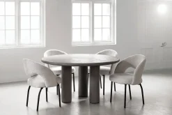 Esstisch Clio 140 Mortex grau D 140 cm