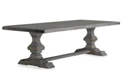 Esstisch Cologne recycletes Massivholz grau