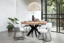 Esstisch Einstein Fischgrätoptik D 130 cm