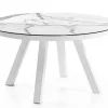Esstisch Elsa Keramikoberfläche weiss 125
