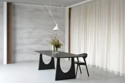 Esstisch Geometric Eiche schwarz B 220 cm