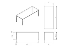 Esstisch Icon Eiche massiv ab 160 cm konfigurierbar