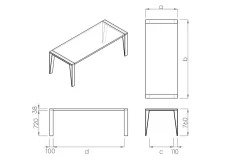Esstisch Ina Eiche massiv ab 160 cm konfigurierbar