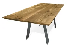 Esstisch Massivholz astige Eiche schweizer Kante