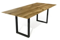 Esstisch Massivholz astige Eiche schweizer Kante