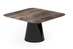 Esstisch Mono Nussbaum quadratisch B 140 cm