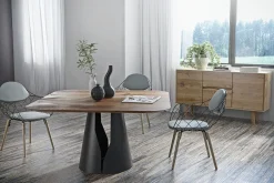 Esstisch Mono Nussbaum quadratisch B 140 cm