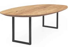 Esstisch Nora schweizer Kante oval 180x100x3