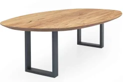 Esstisch Nora schweizer Kante oval 180x100x3
