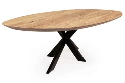 Esstisch Nora schweizer Kante oval 180x100x3